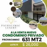 CONDOMINIO PRIVADO PACHACAMAC LUXURY - LOTE - 631m2 AT - US$ 26,000.00