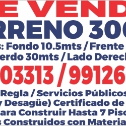 Venta de Terreno 300m2 en Surco 