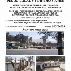 Chosica terreno 417m2