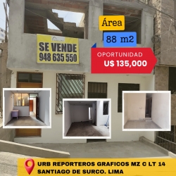 En venta casa en Surco 