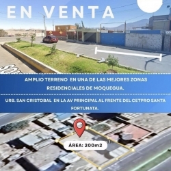 TERRENO EN LA MEJOR ZONA DE MOQUEGUA