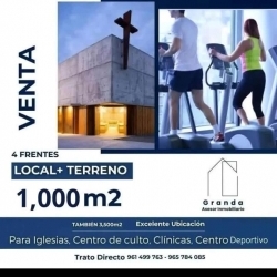 Casa local +Terreno  de 1,000m2 San Borja 