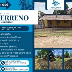 TERRENO EN VENTA 