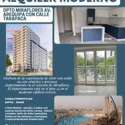 DPTO MODERNO EDIF. GALIA- 2 DORM+STUDIO, 2 ESTAC, PISCINA