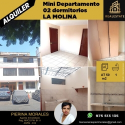 MINI DEPARTAMENTO DE 2 DORMITORIOS EN LA MOLINA CERCA A UNIVERSIDADES